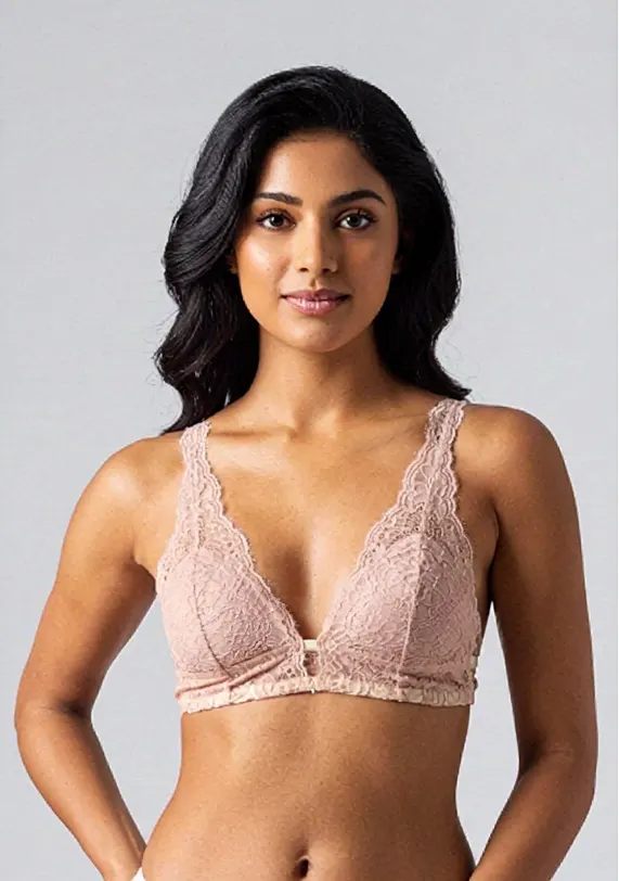 Black lace underwired bra — Rainy Garment