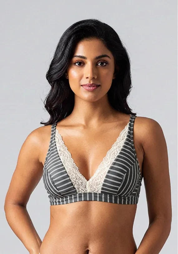 Striped soft bra — Rainy Garment